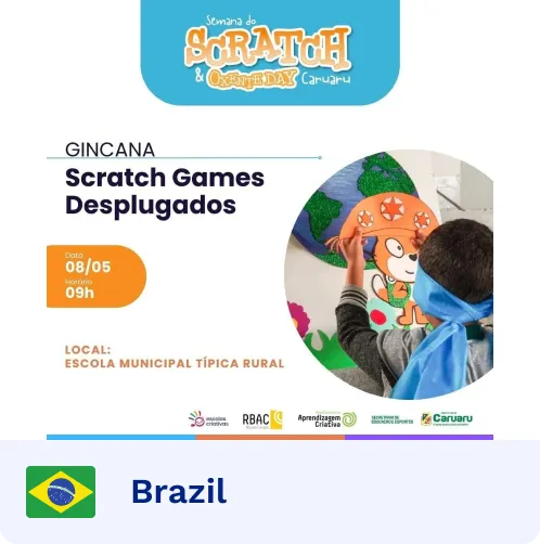 Group of people at scratch day brazil