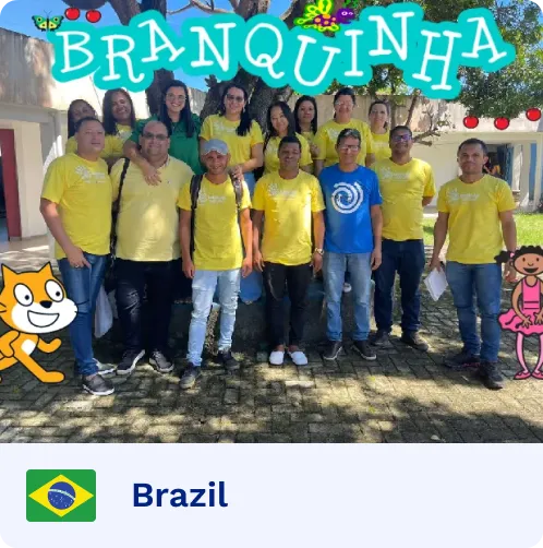 Group of people at scratch day brazil